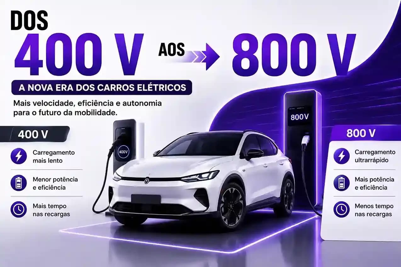 Dos 400 V aos 800 V: entenda a nova geração dos carros elétricos