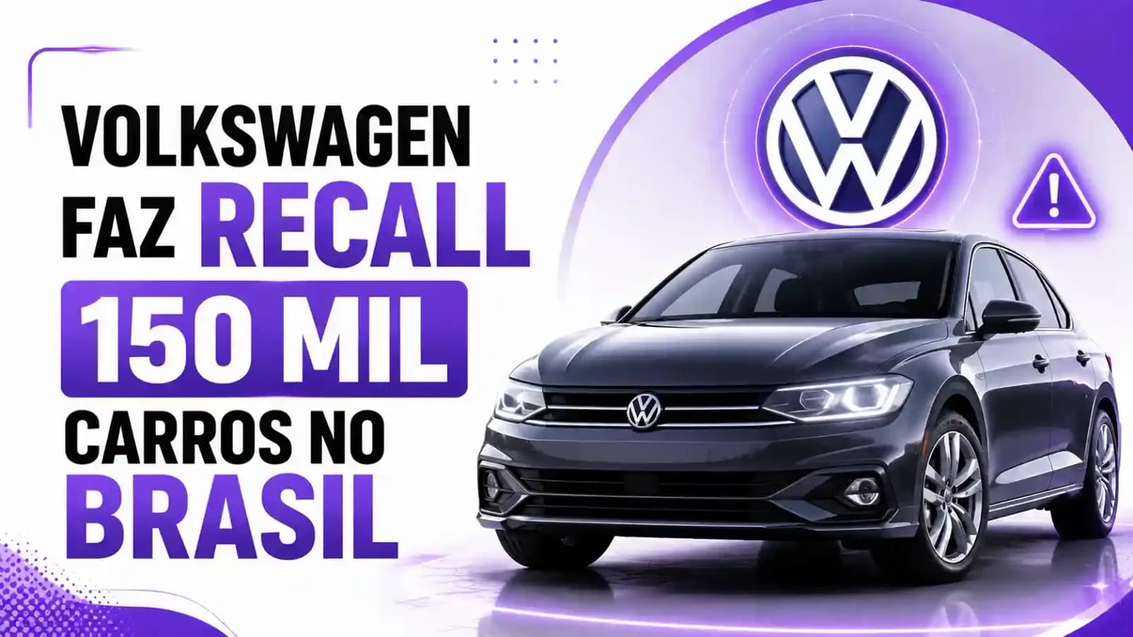 Volkswagen faz recall de 150 mil carros no Brasil por falha no freio de mão